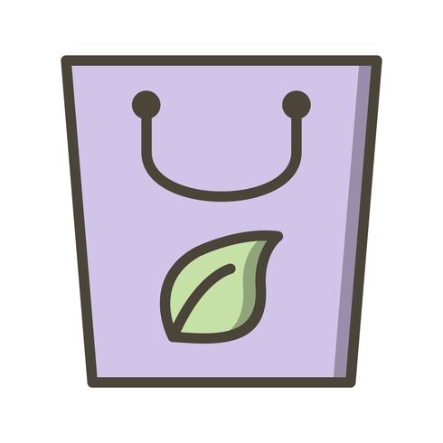 Eco tas vector pictogram