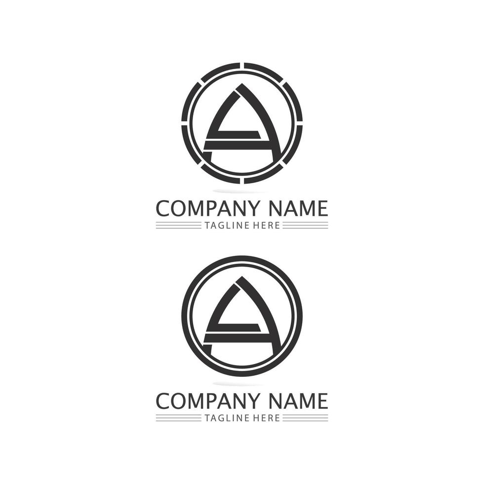 een letter logo en lettertype sjabloonontwerp vector