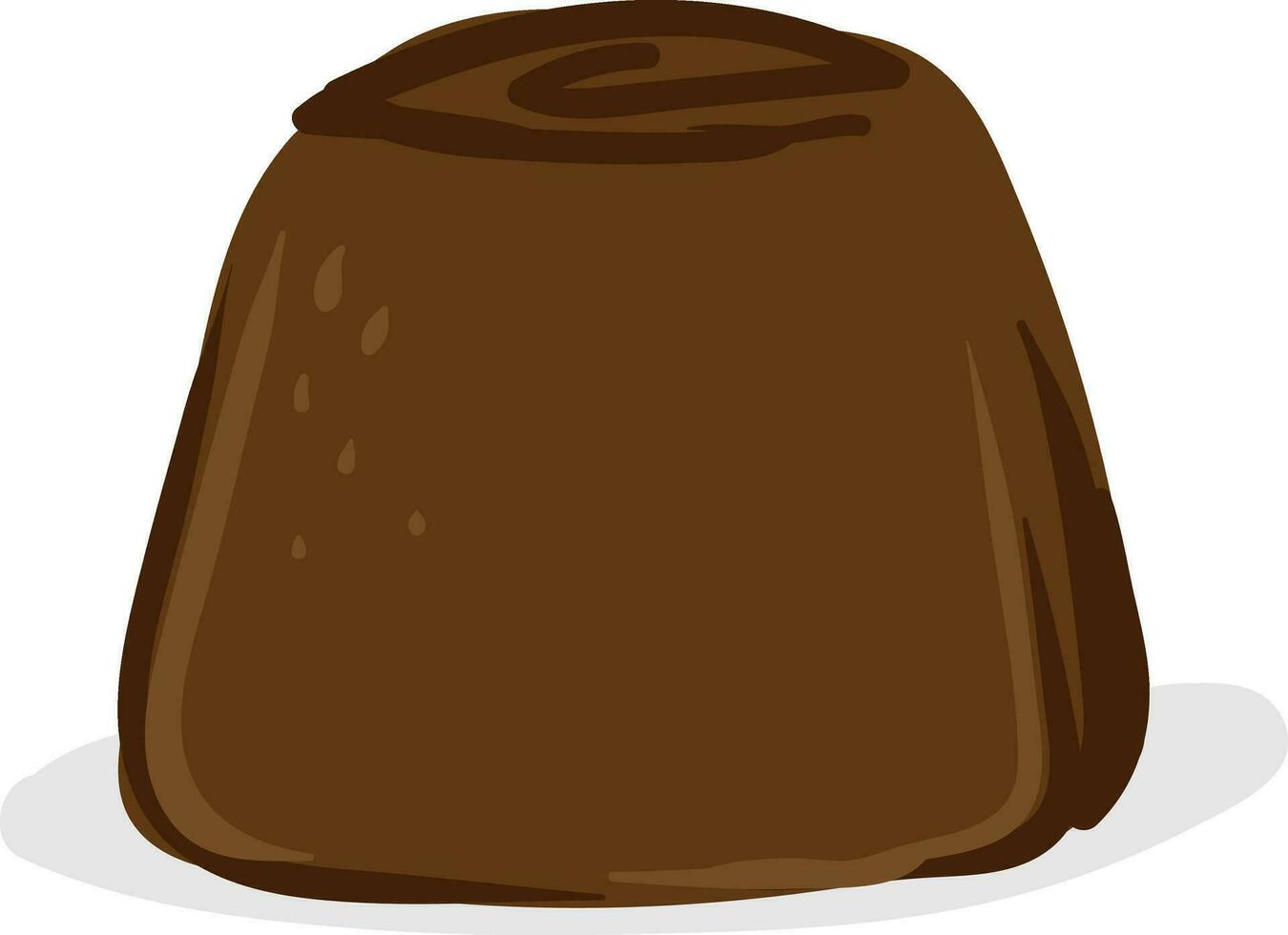 chocola truffel, illustratie, vector Aan wit achtergrond.