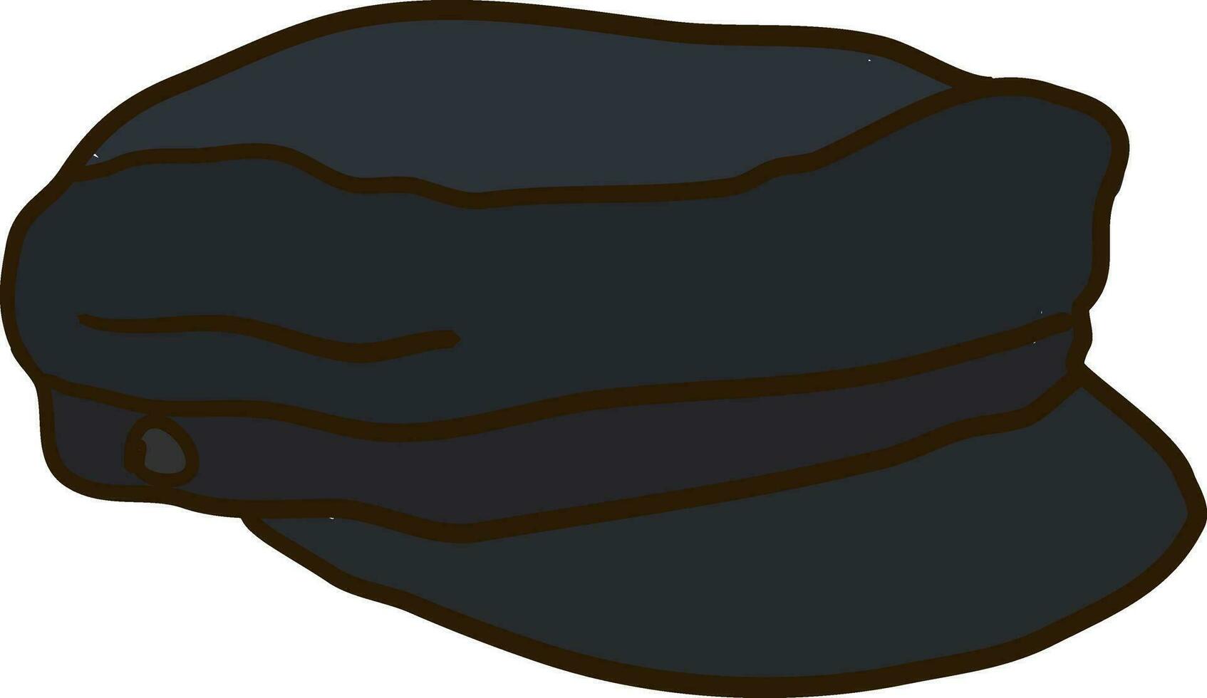 breton hoed vlak, illustratie, vector Aan wit achtergrond.