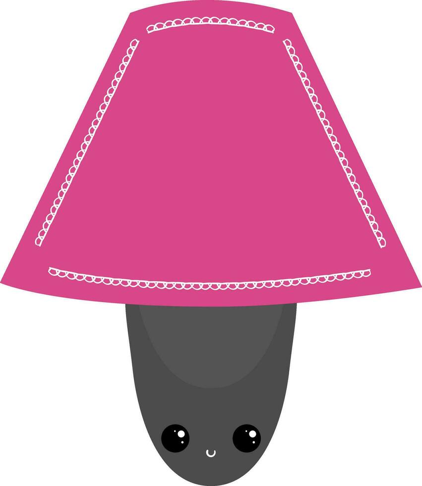 emoji van de verdrietig tafel lamp, vector of kleur illustratie