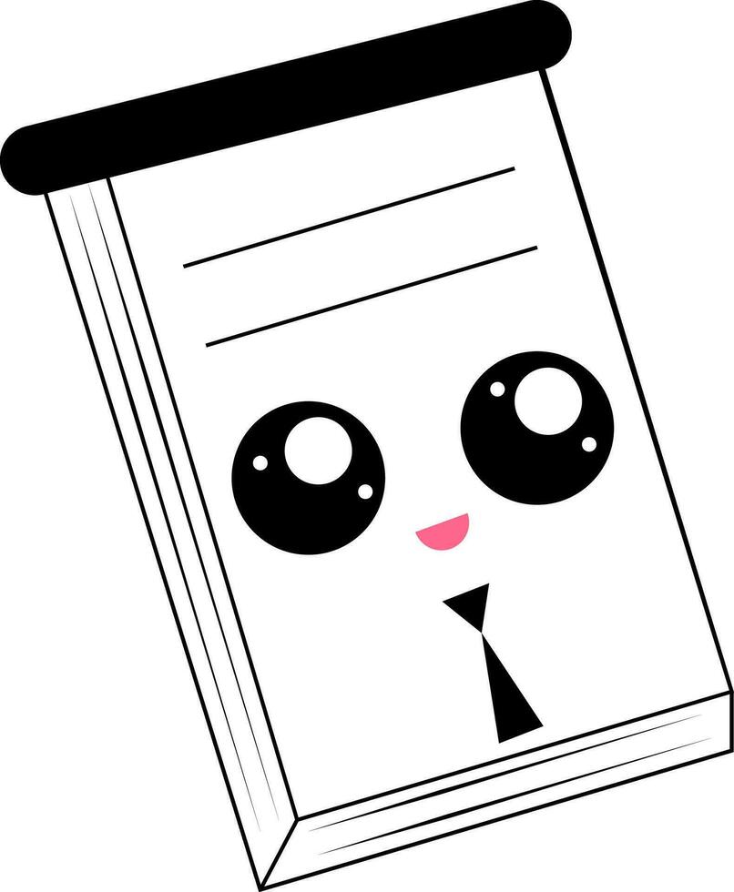 emoji van meneer papier, lachend, vector of kleur illustratie