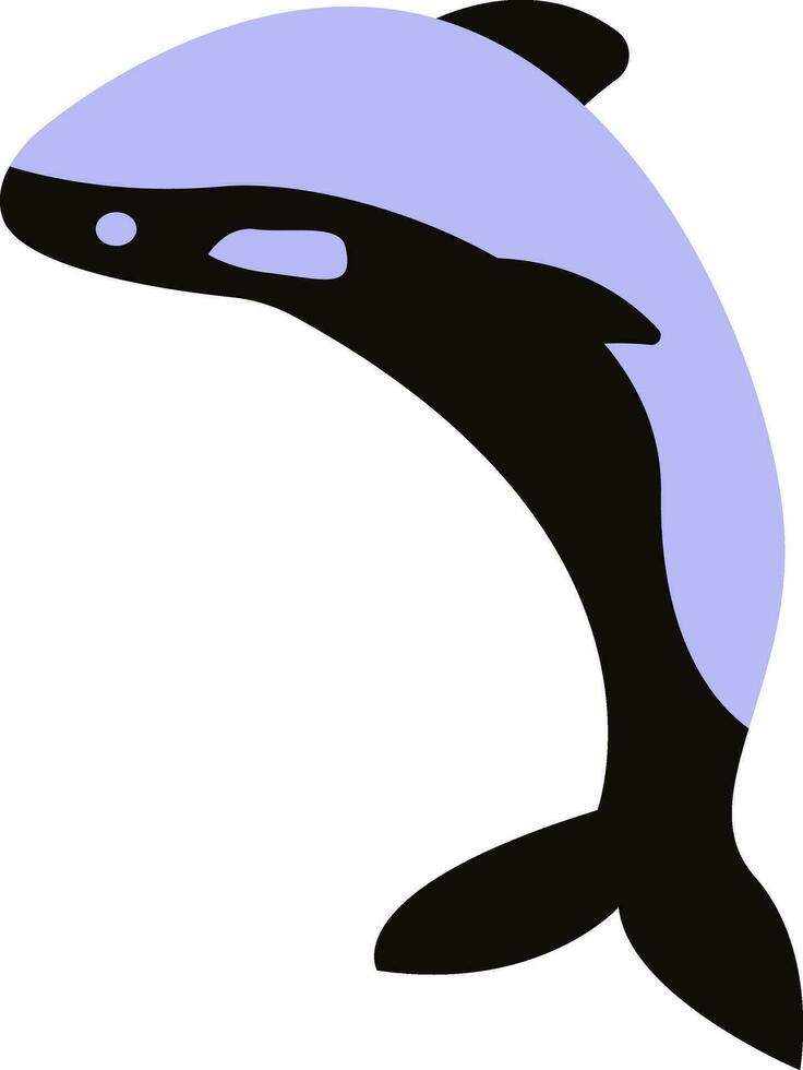 blauw walvis, vector of kleur illustratie.