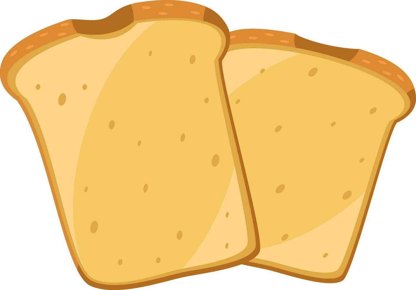 beeld van brood, vector of kleur illustratie.