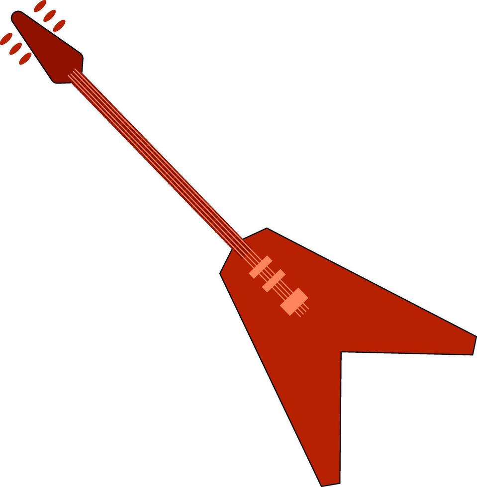 elektrisch gitaar , vector of kleur illustratie