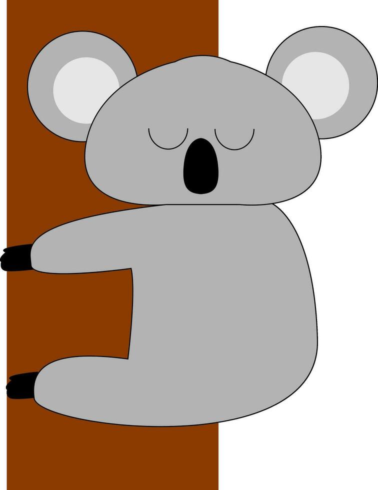 schattig koala , vector of kleur illustratie