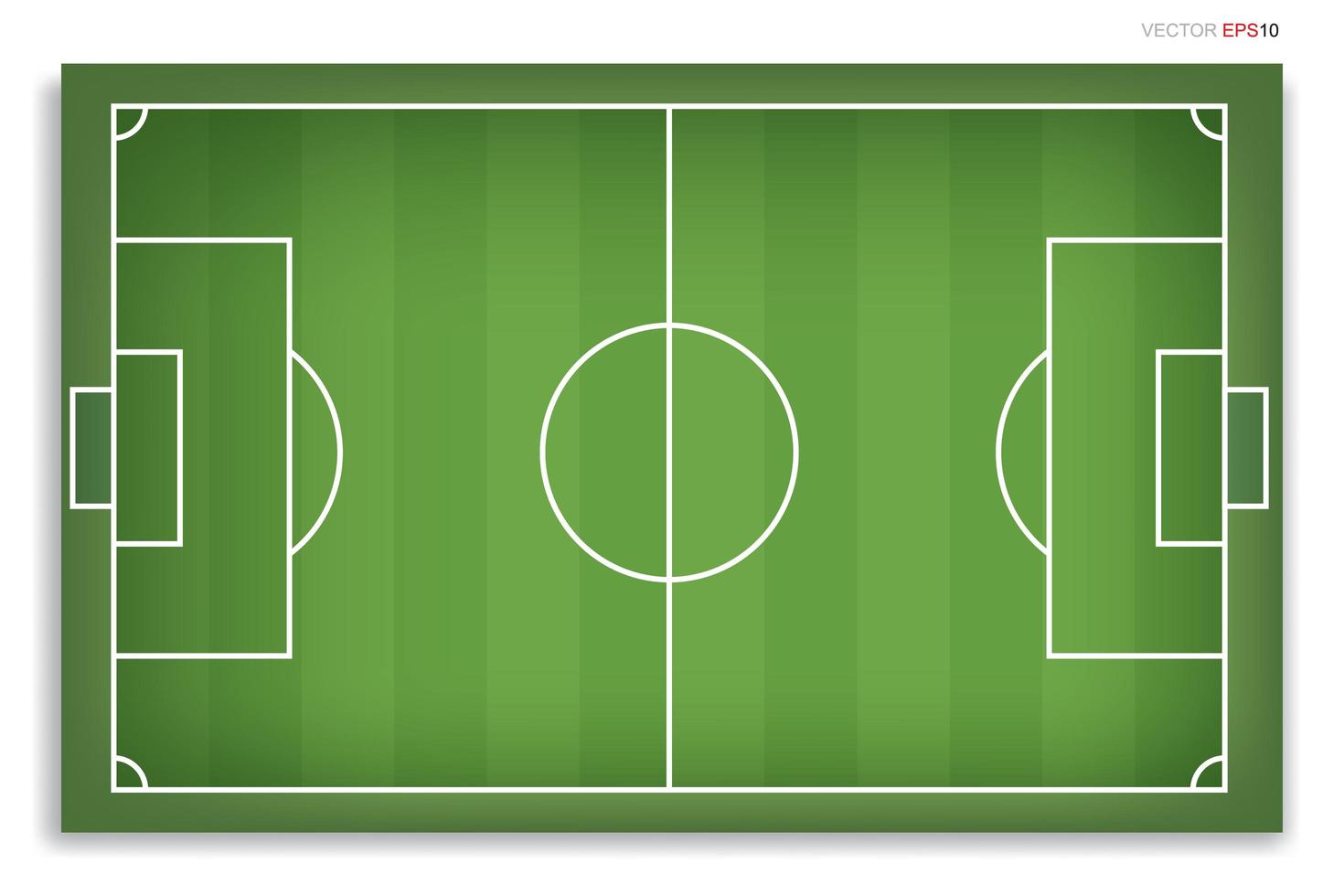 voetbalveld of voetbalveld achtergrond. vector groene rechtbank voor het maken van voetbalspel. vector.