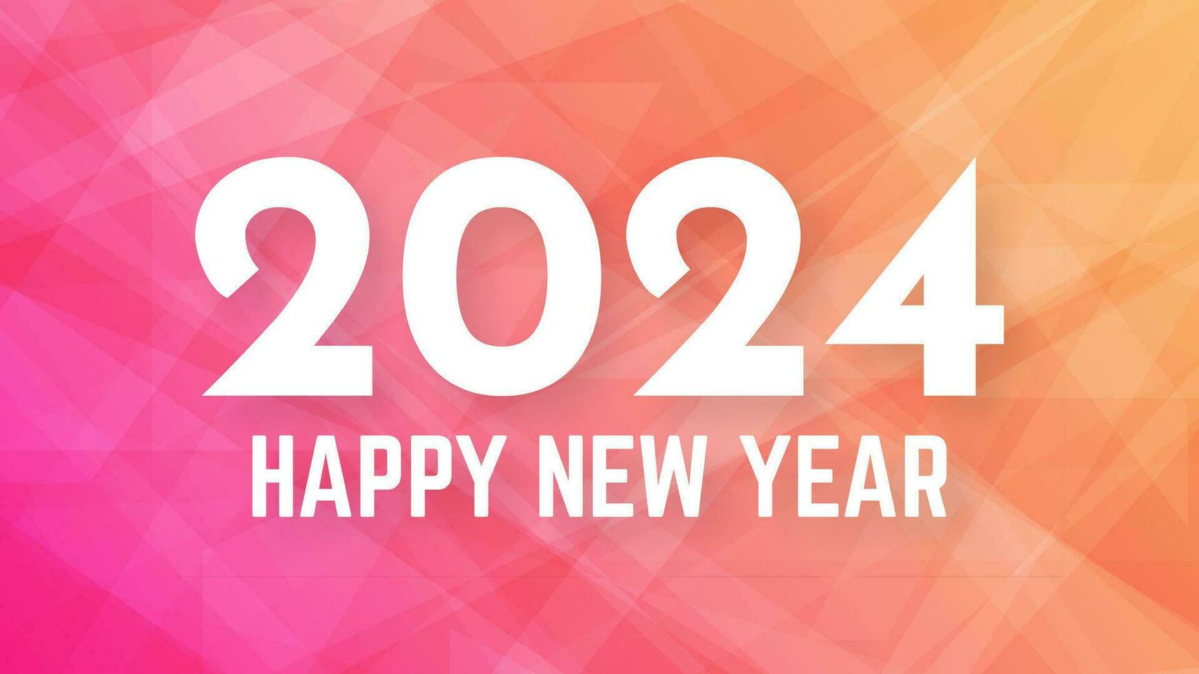 2024 gelukkig nieuw jaar Aan kleurrijk achtergrond vector