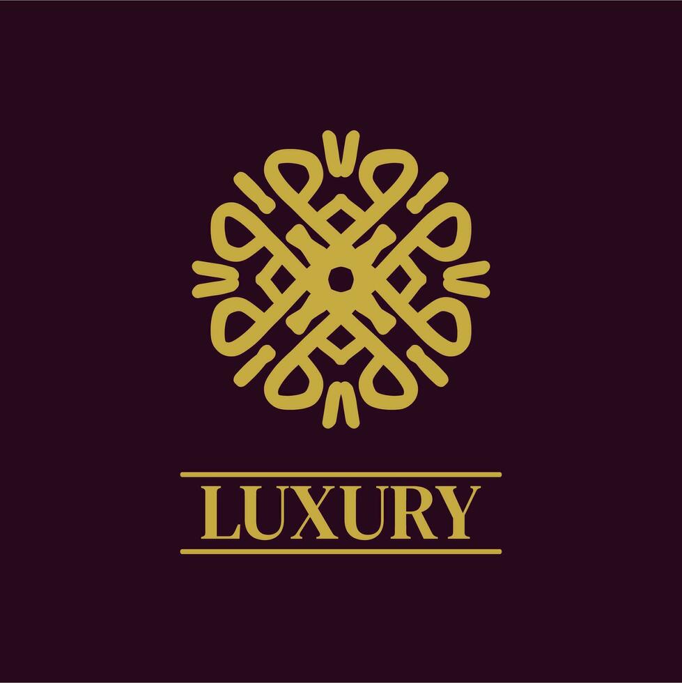 mandala meetkundig ornament logo elegant premie icoon vector ontwerp