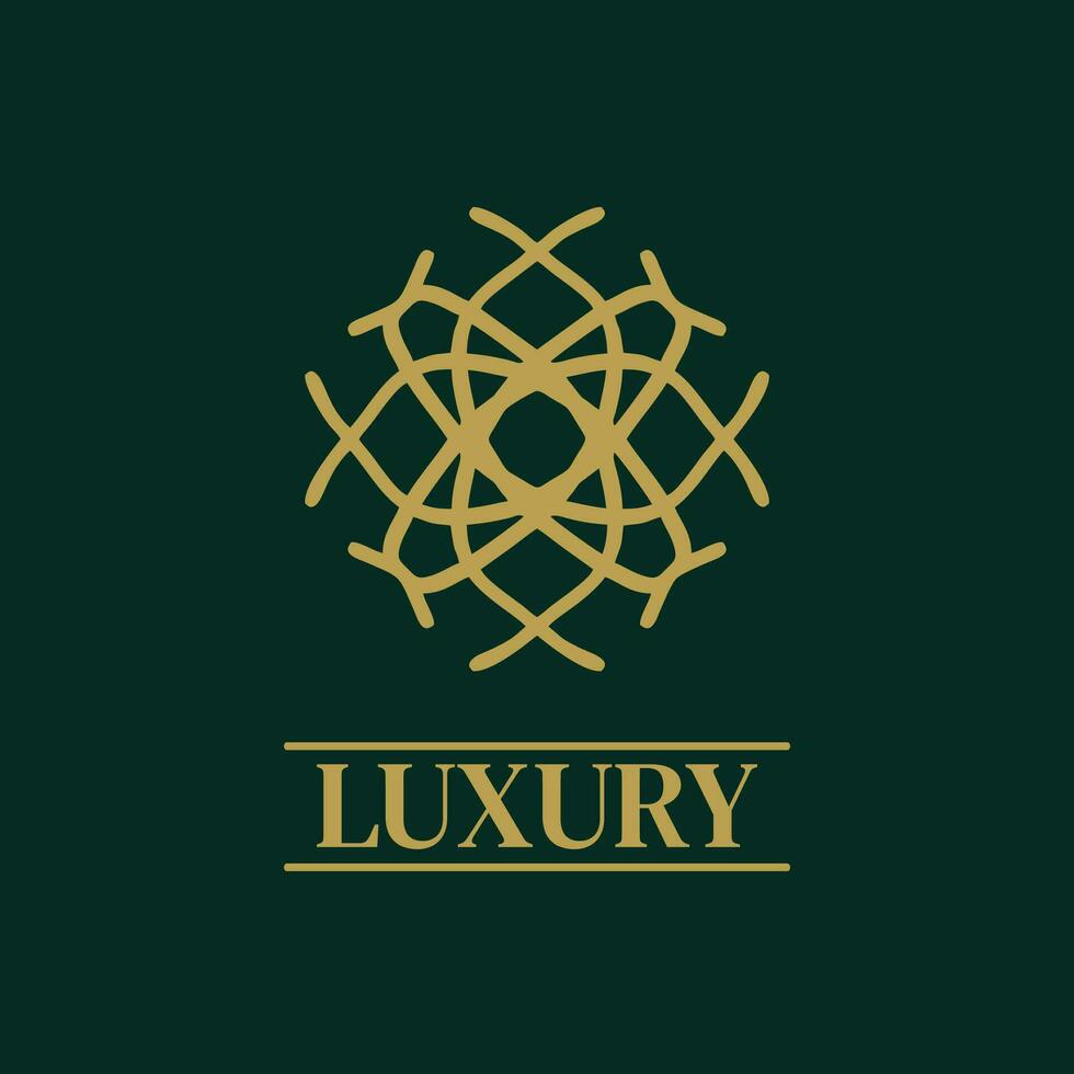 mandala meetkundig ornament logo elegant premie icoon vector ontwerp