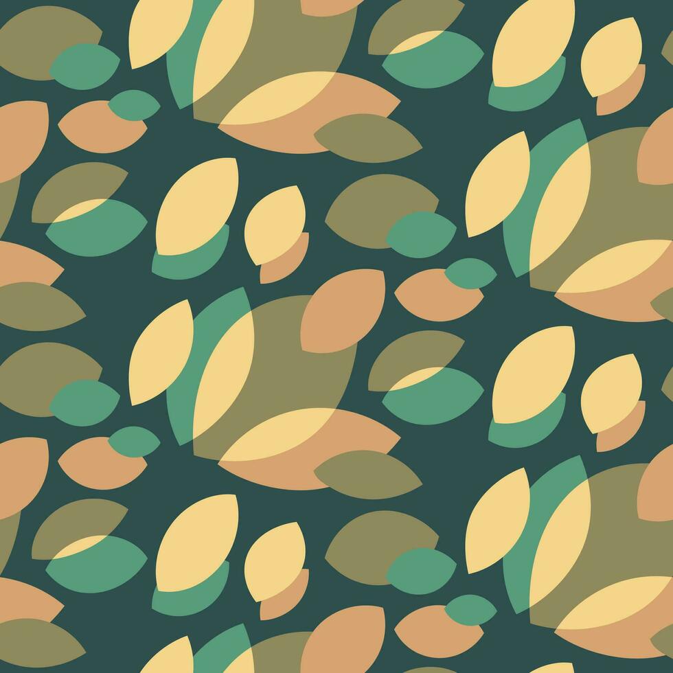 naadloos patroon groen room blad fabriek creatief ontwerp achtergrond vector illustratie