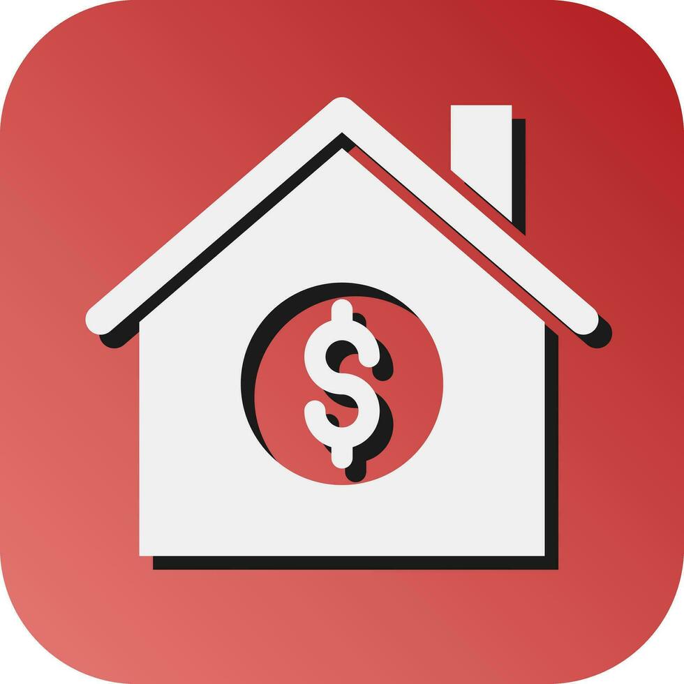 huis besparing vector glyph helling achtergrond icoon voor persoonlijk en reclame gebruiken.