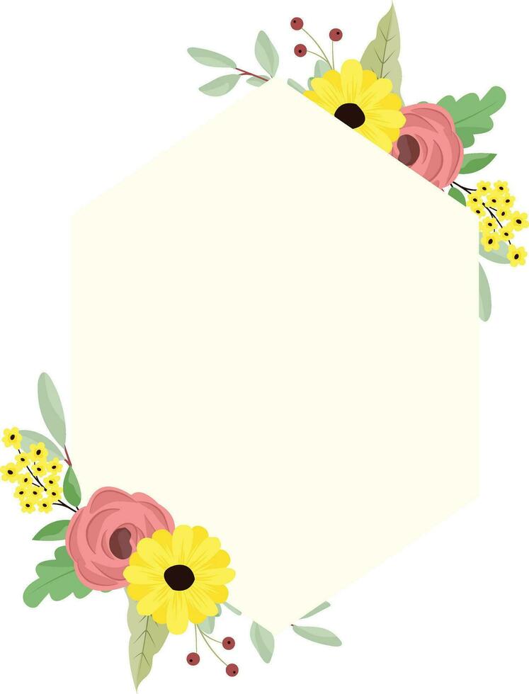 bloem kader lauwerkrans. bloemen botanisch bloemen. voor grafisch ontwerper decoratie, Product ontwerp, en kaarten vector