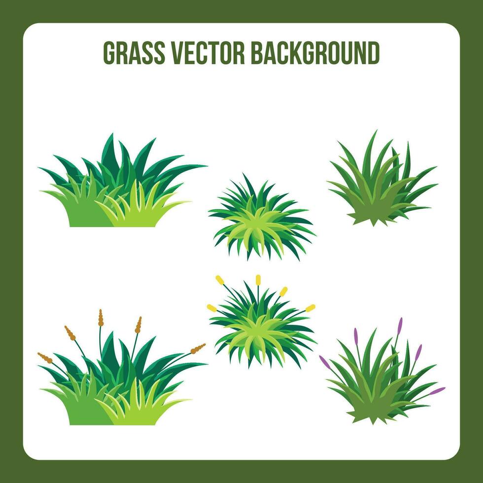 verschillend patroon van groen gras illustratie voorraad vector beeld