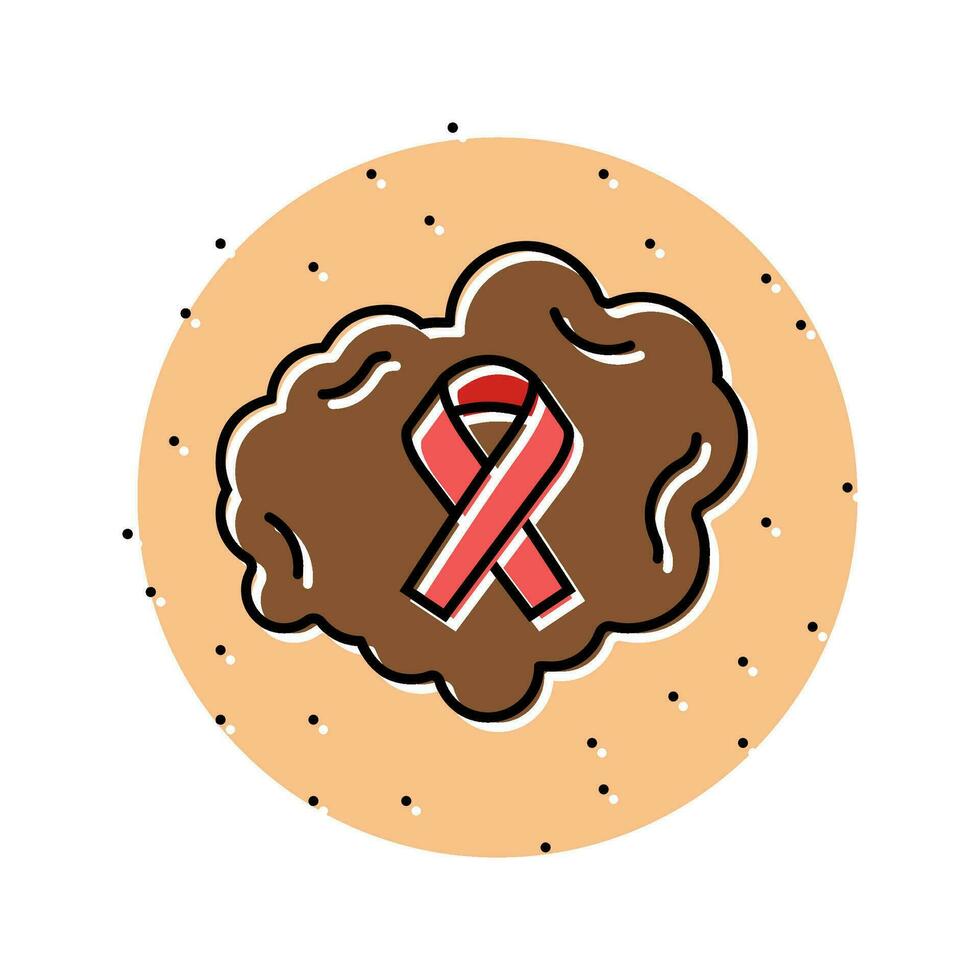 melanoom kanker kleur icoon vector illustratie