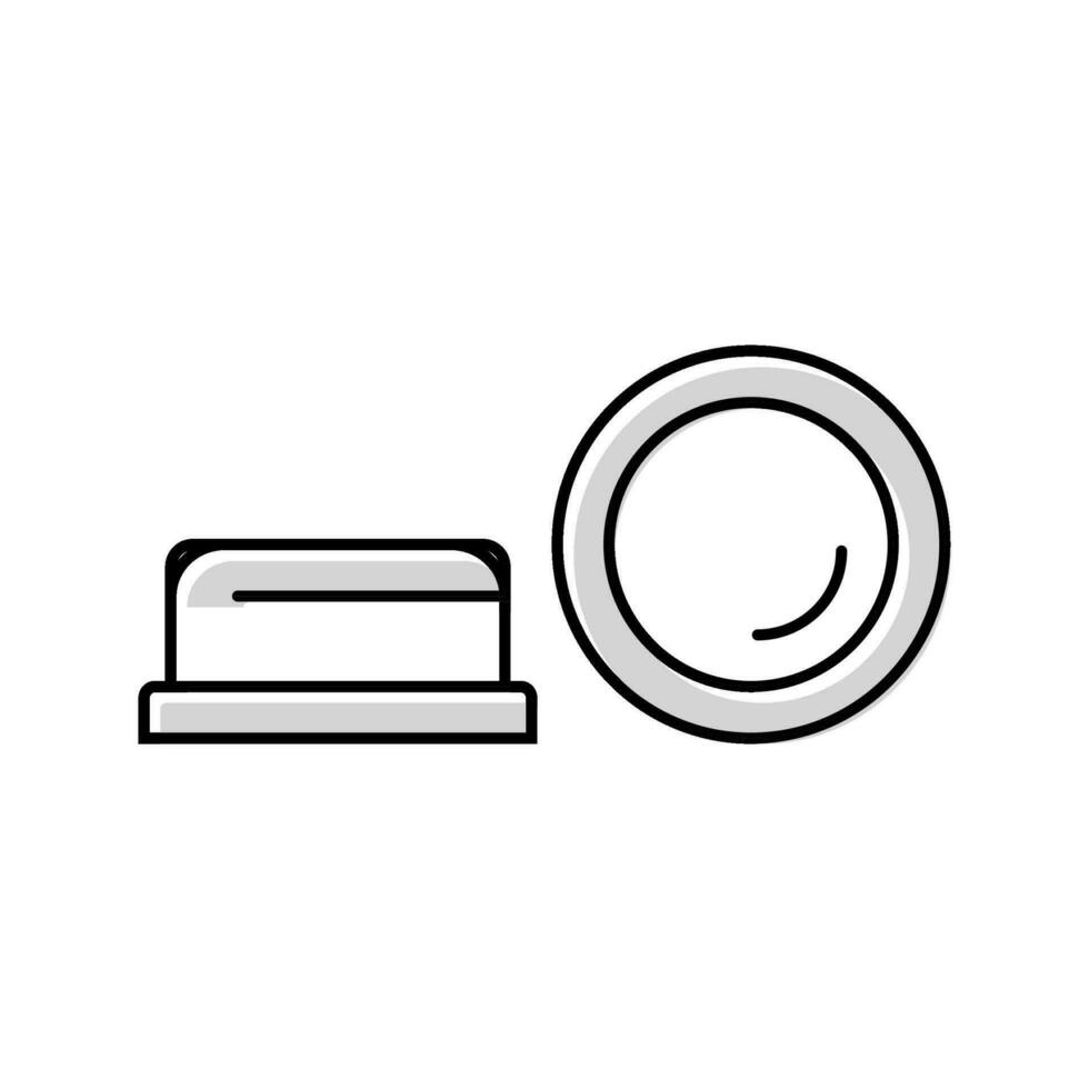bumper meubilair hardware passend kleur icoon vector illustratie