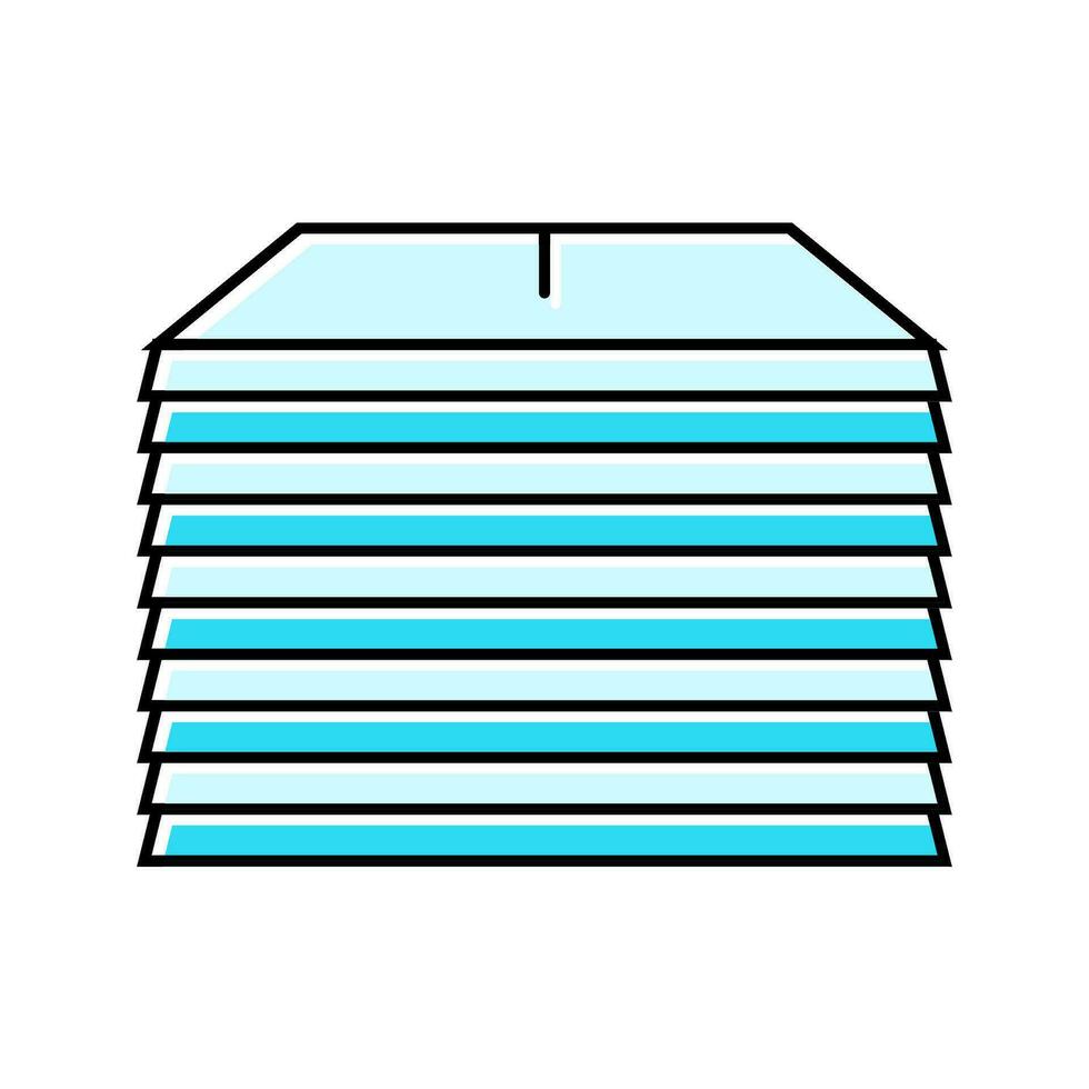 stack gevouwen papier handdoeken kleur icoon vector illustratie