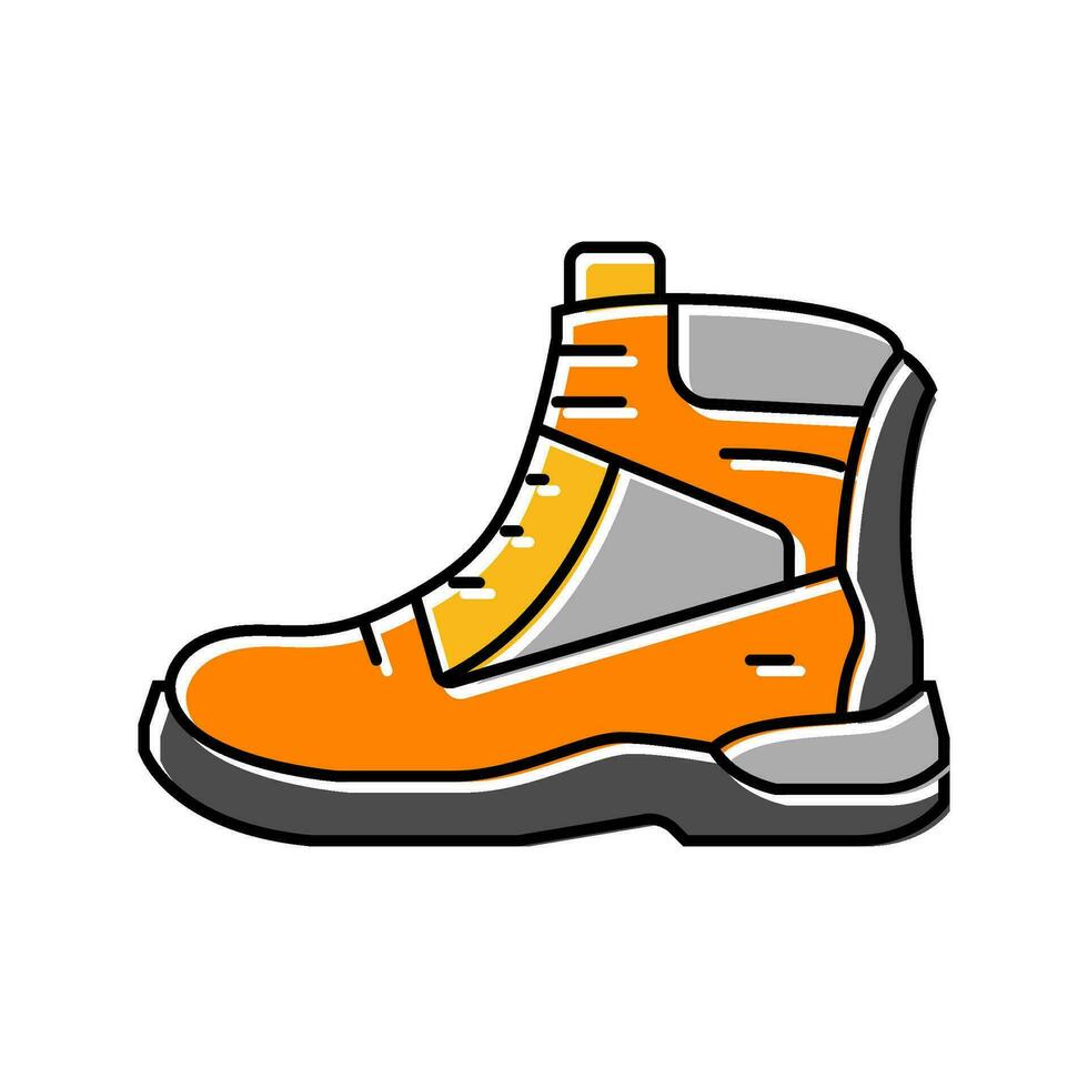 werk laarzen civiel ingenieur kleur icoon vector illustratie