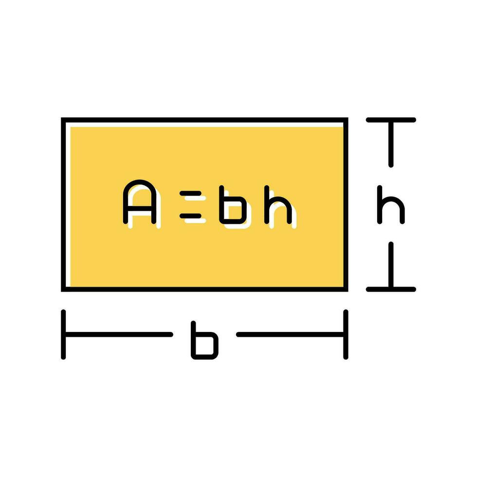 geometrie onderwijs wetenschap kleur icoon vector illustratie