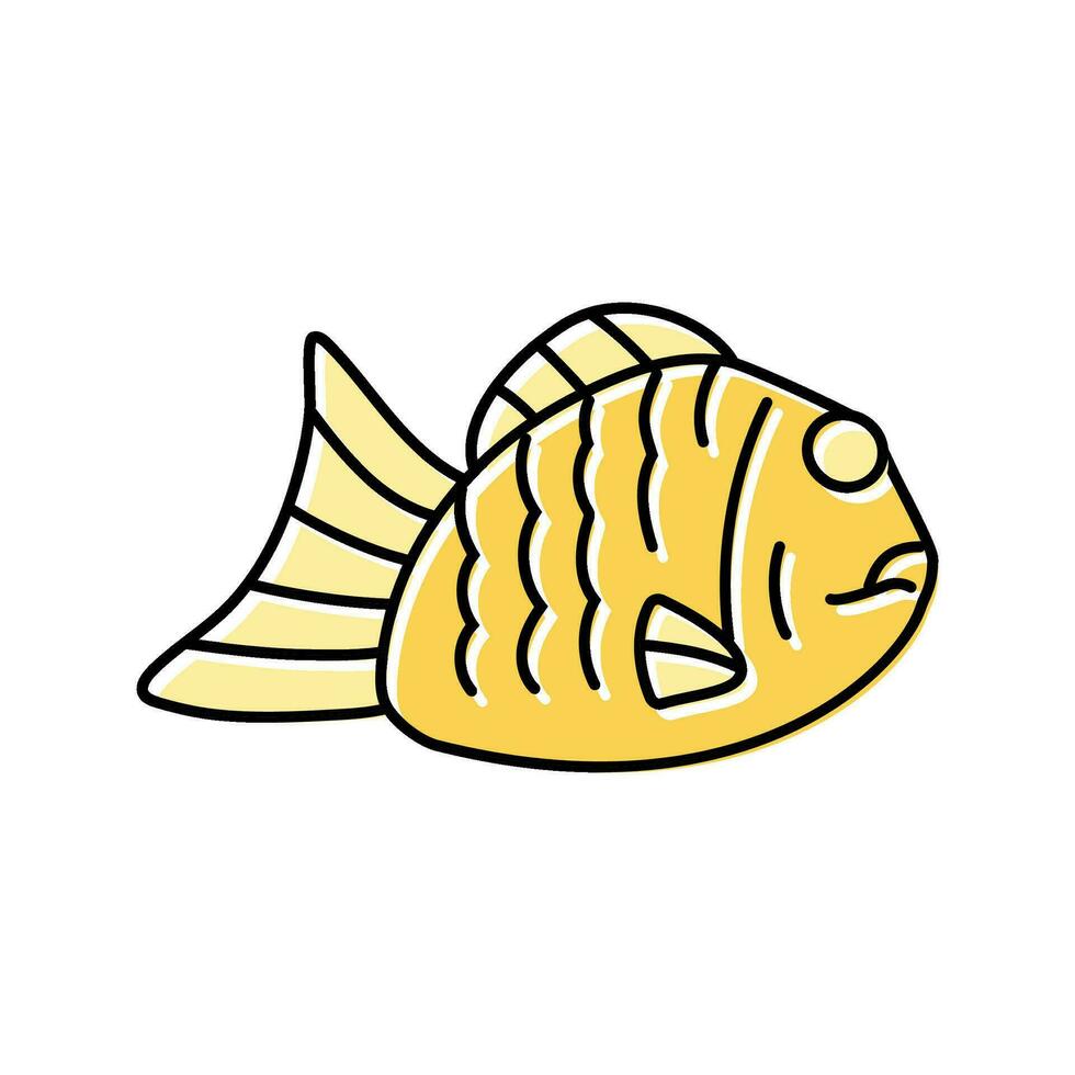 taiyaki Japans voedsel kleur icoon vector illustratie