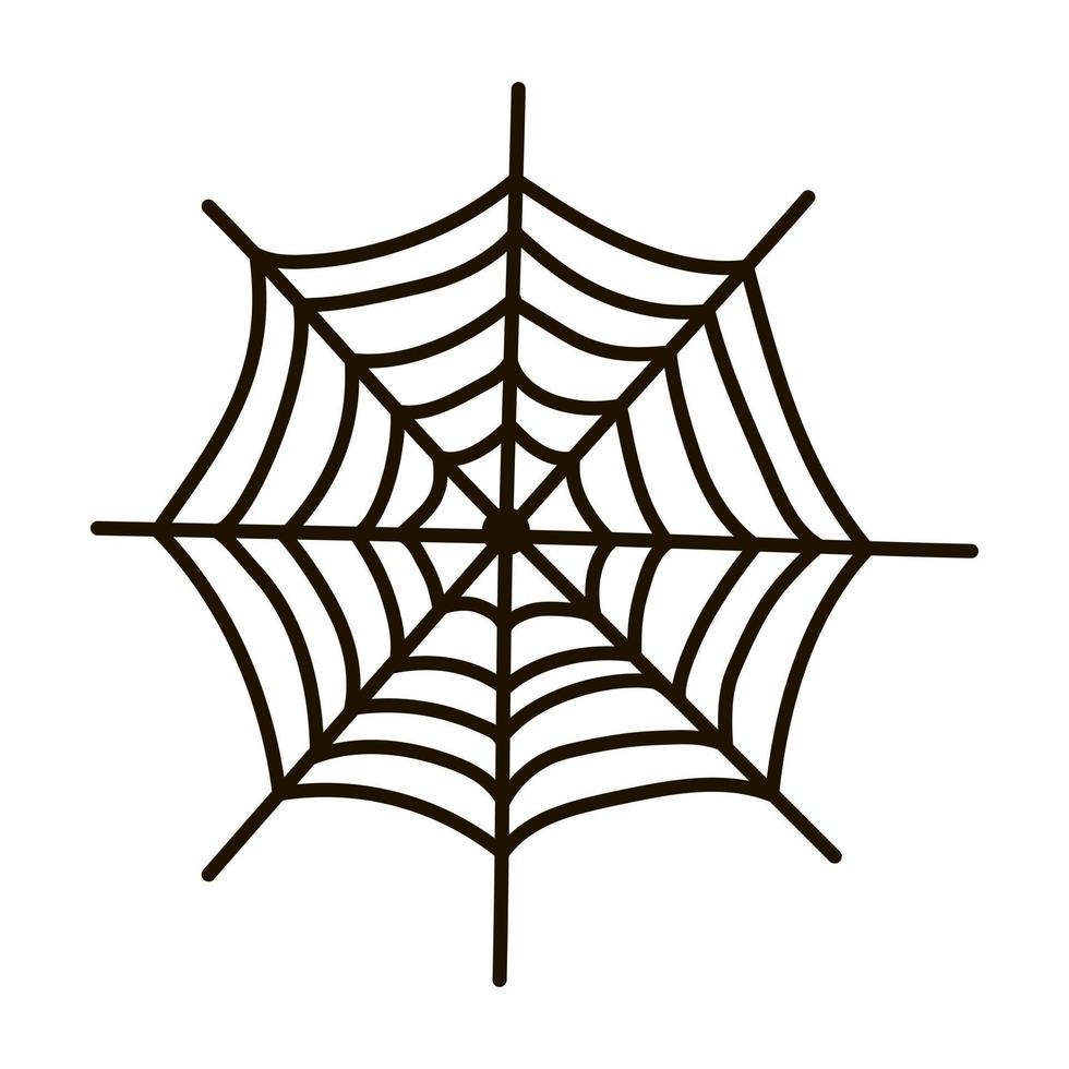 halloween spinnenweb. vector