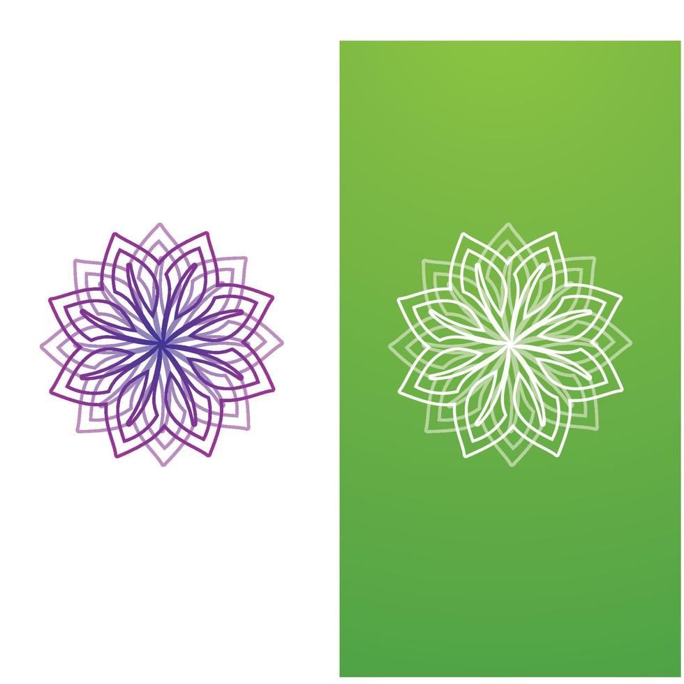 blad groen logo en symbool sjabloon vector gratis