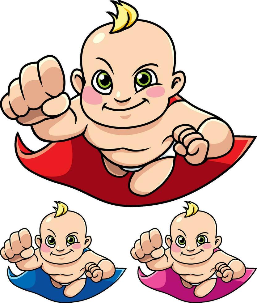 super baby geïsoleerd vector