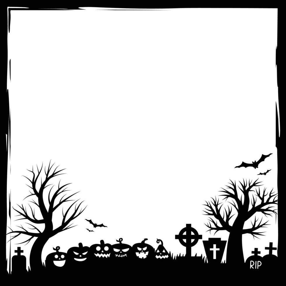 halloween-feestuitnodigingen of wenskaarten banner halloween vector