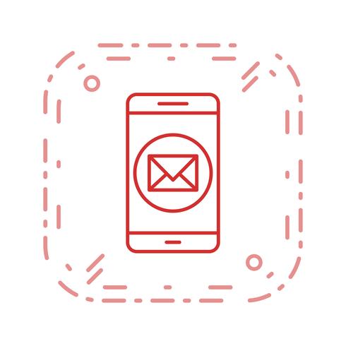 Bericht mobiele applicatie Vector Icon