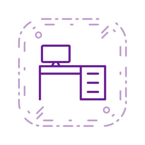 Kantoor tafel Vector pictogram