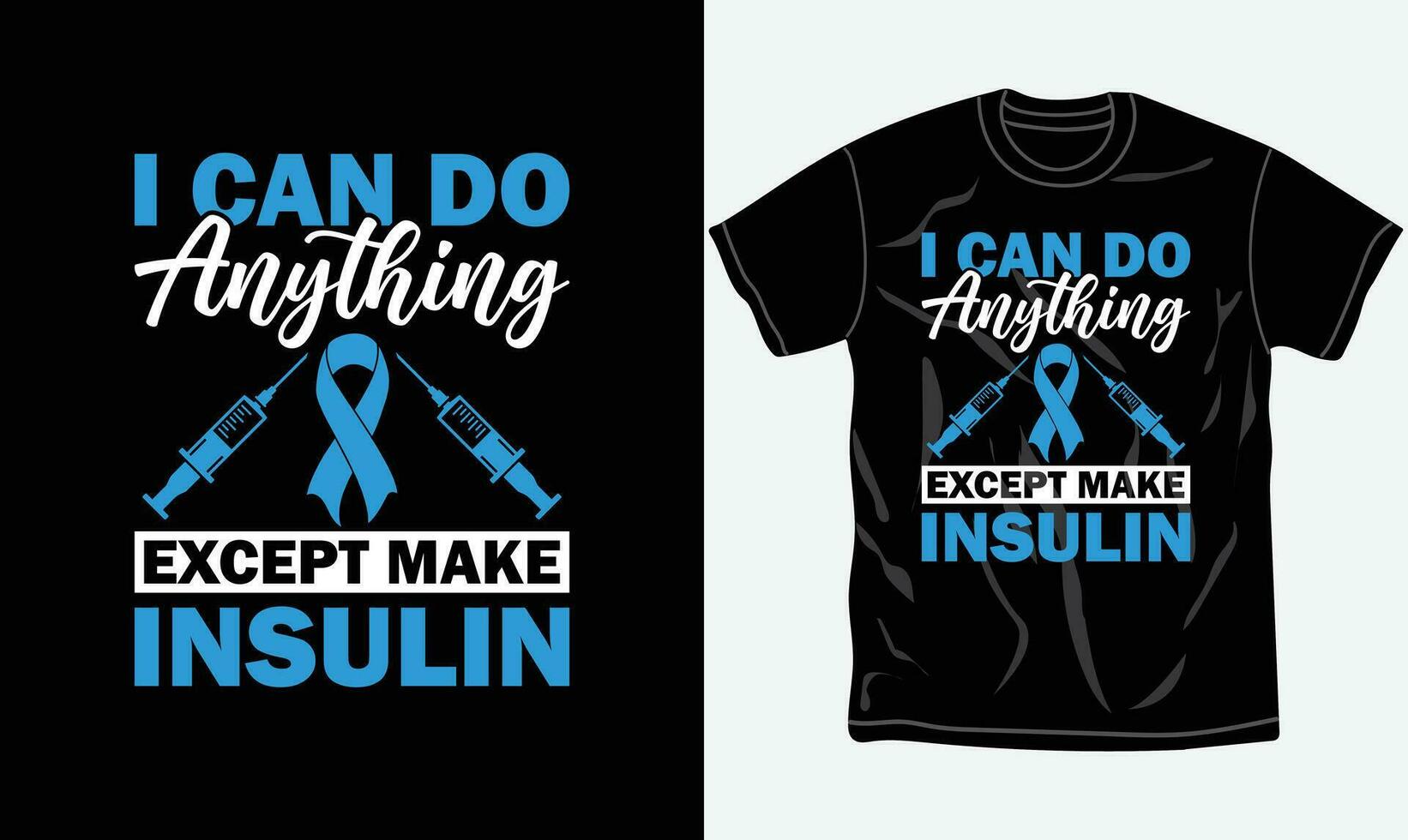 diabetes bewustzijn t-shirt ontwerp, typografie t shirt, vechten, afdrukbare vector het dossier.