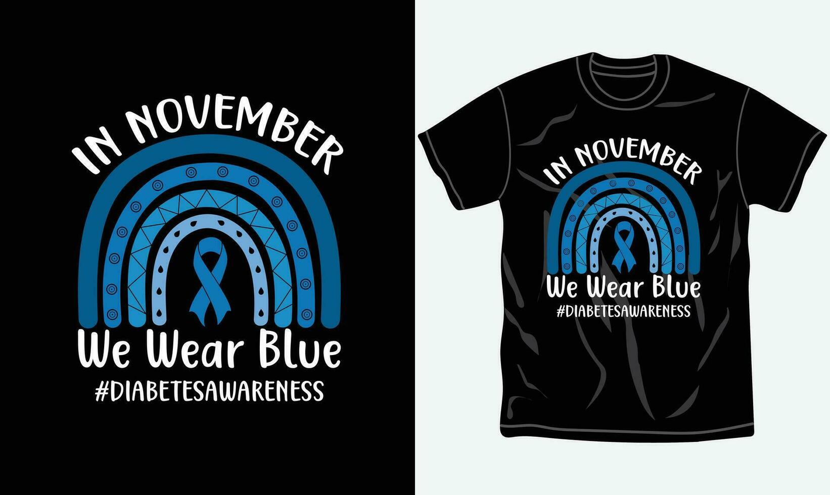 diabetes bewustzijn t-shirt ontwerp, typografie t shirt, vechten, afdrukbare vector het dossier.