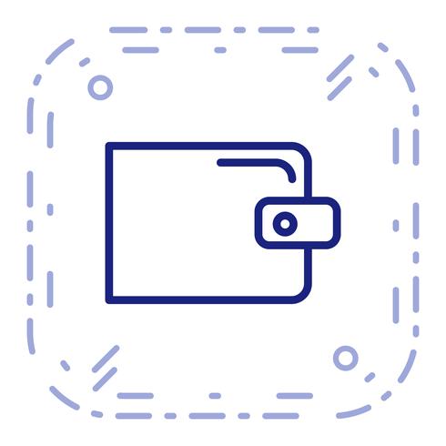 Vector portemonnee pictogram
