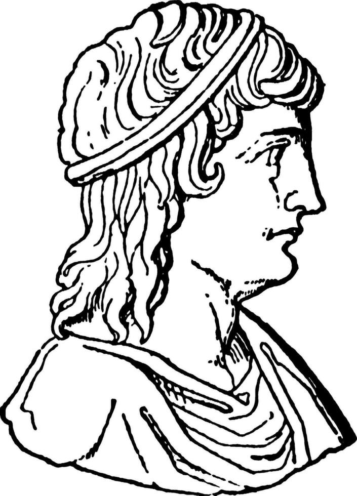 apuleius, wijnoogst illustratie vector