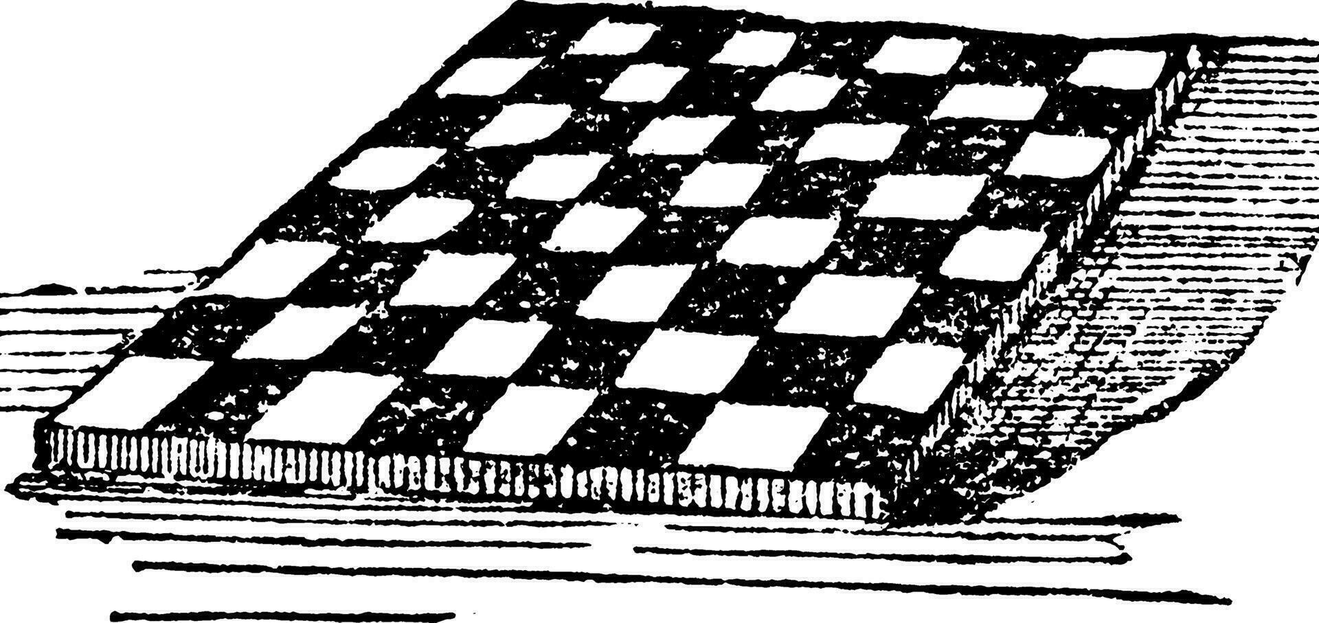 schaakbord wijnoogst illustratie. vector