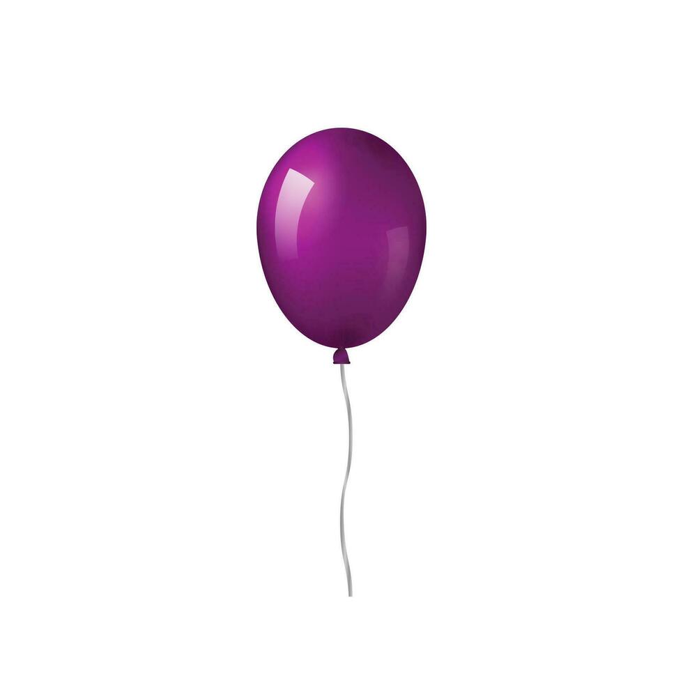 Purper helium ballon. vector