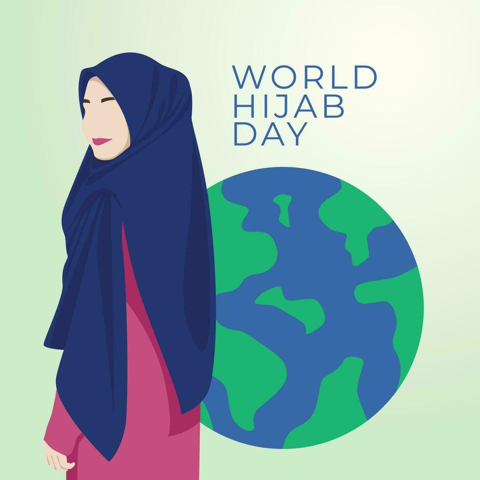 wereld hijab dag ontwerp sjabloon mooi zo voor viering gebruik. hijab vector ontwerp sjabloon. hijab vector. eps 10. banier sjabloon.