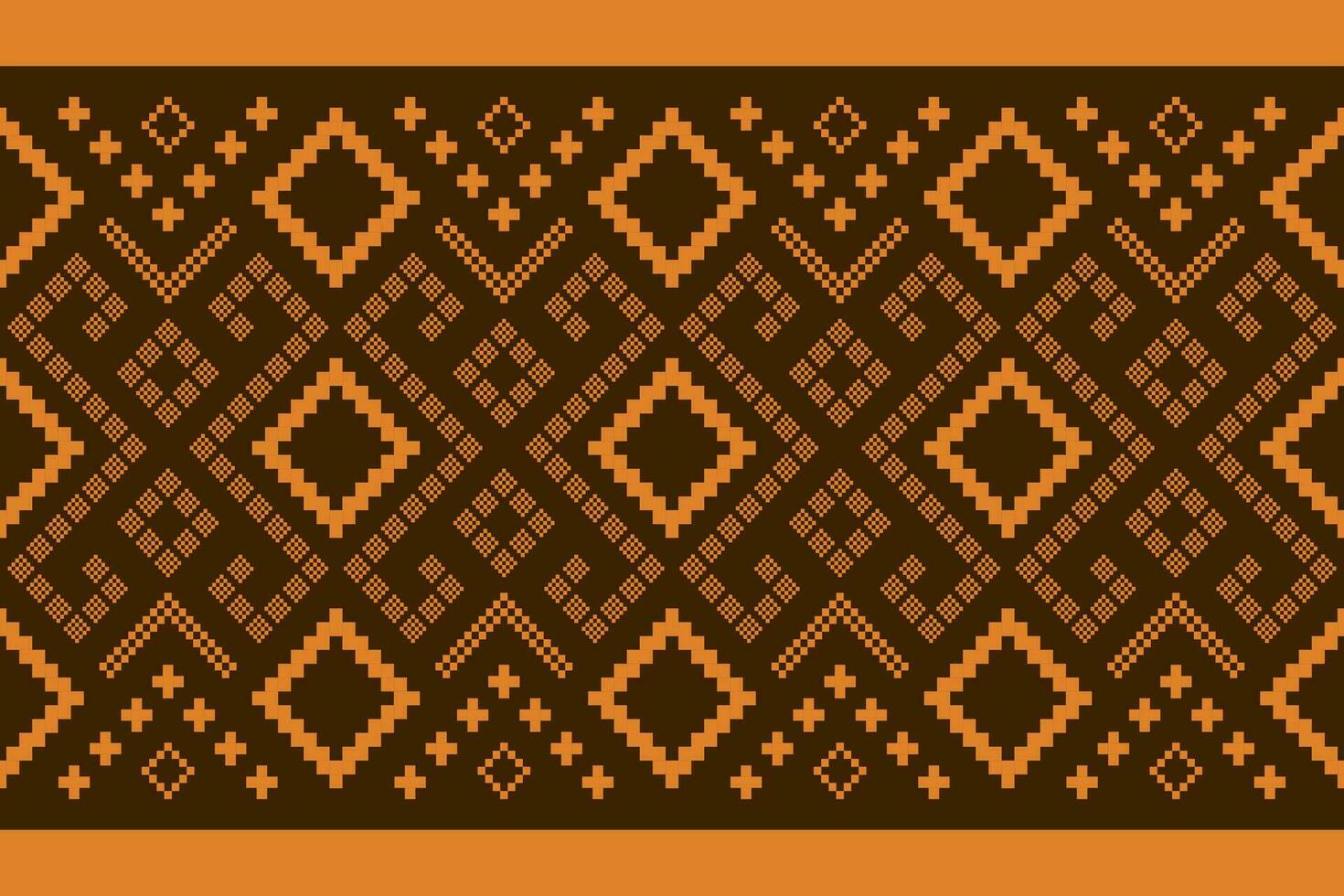 natuur jaargangen kruis steek traditioneel etnisch patroon paisley bloem ikat achtergrond abstract aztec Afrikaanse Indonesisch Indisch naadloos patroon voor kleding stof afdrukken kleding jurk tapijt gordijnen en sarong vector