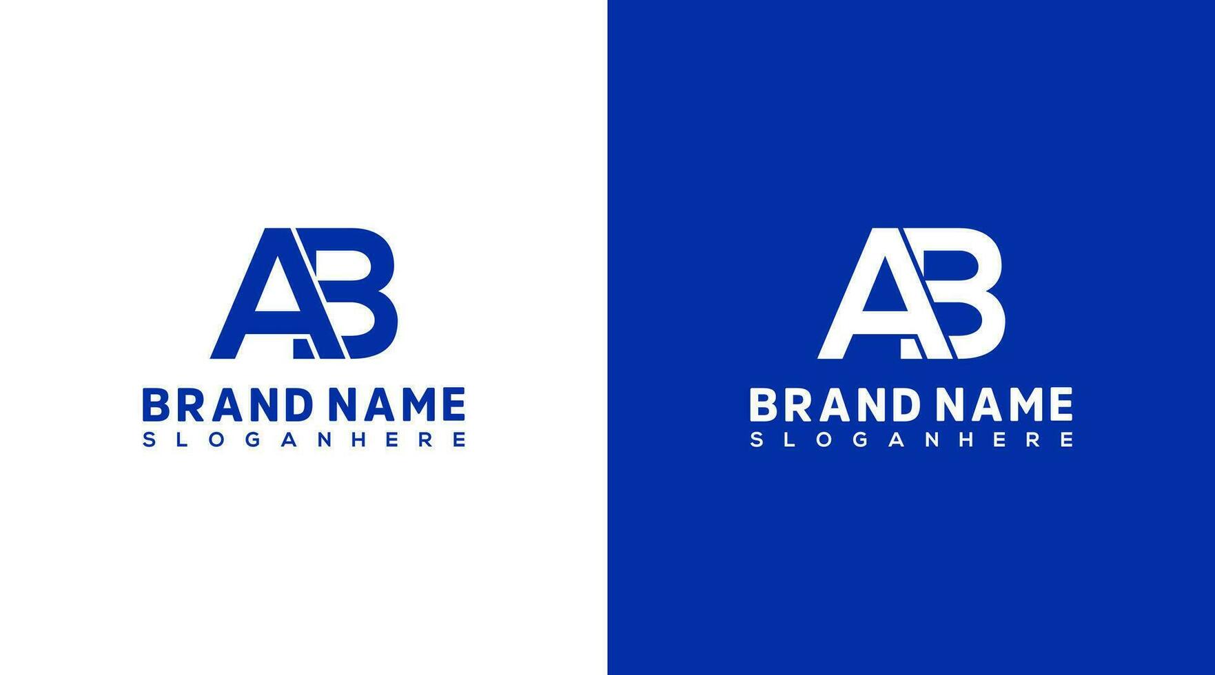 eerste brief ab logo ontwerp vector sjabloon, grafisch alfabet symbool voor zakelijke bedrijf identiteit