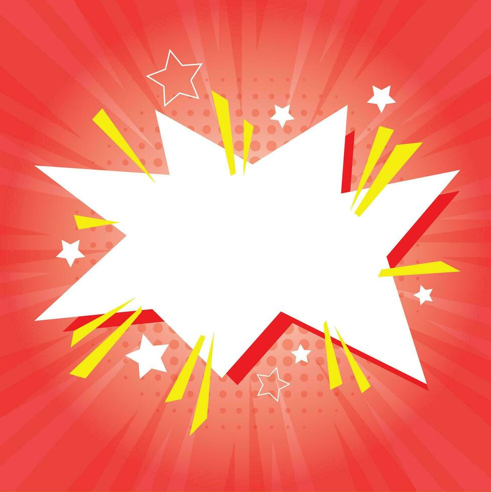 wit rood ster voor verrassing schok uitverkoop Promotie prijs label ontwerp achtergrond vector