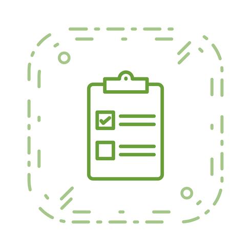 Vector checklist pictogram