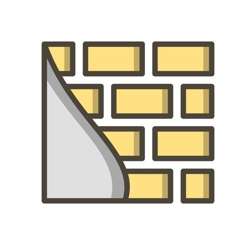 Bakstenen muur Vector Icon