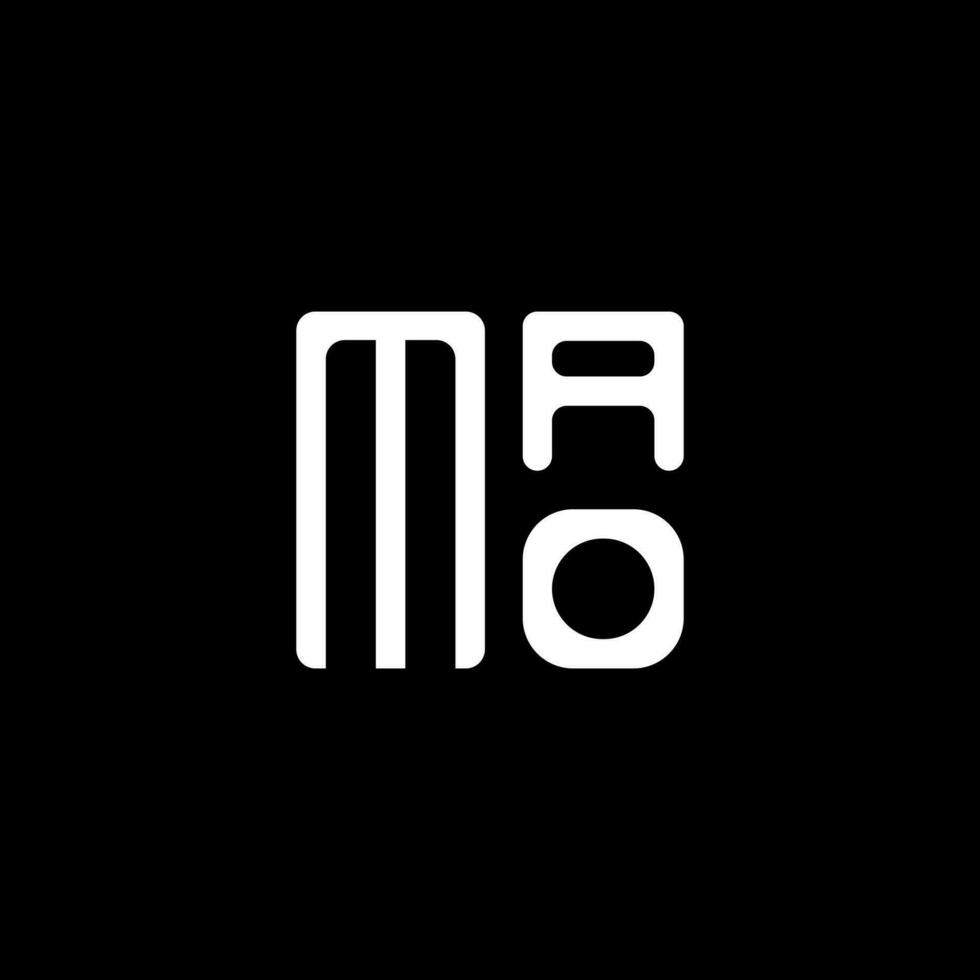 mao brief logo vector ontwerp, mao gemakkelijk en modern logo. mao luxueus alfabet ontwerp