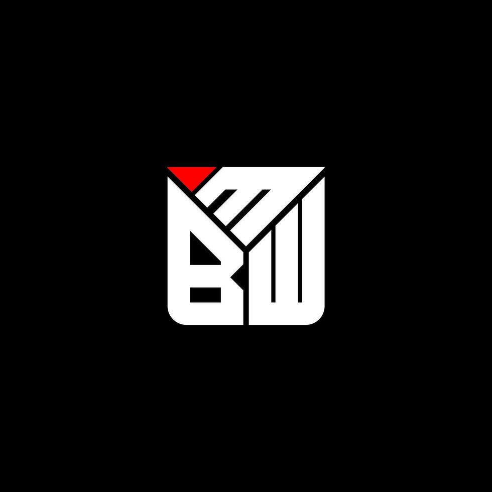 mbw brief logo vector ontwerp, mbw gemakkelijk en modern logo. mbw luxueus alfabet ontwerp