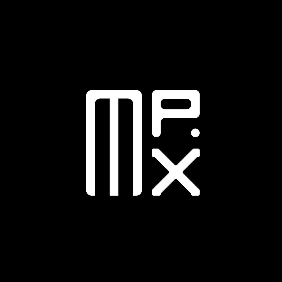 mpx brief logo vector ontwerp, mpx gemakkelijk en modern logo. mpx luxueus alfabet ontwerp