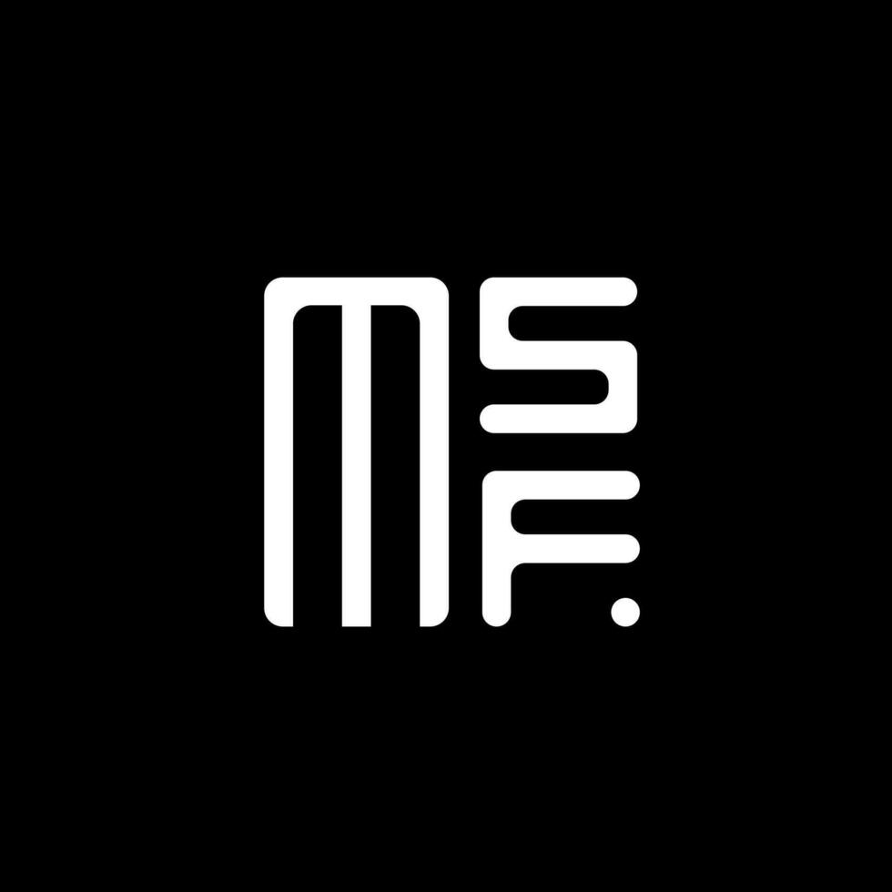 msf brief logo vector ontwerp, msf gemakkelijk en modern logo. msf luxueus alfabet ontwerp