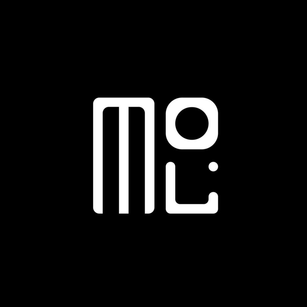 mol brief logo vector ontwerp, mol gemakkelijk en modern logo. mol luxueus alfabet ontwerp