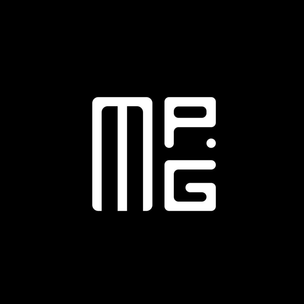 mpg brief logo vector ontwerp, mpg gemakkelijk en modern logo. mpg luxueus alfabet ontwerp