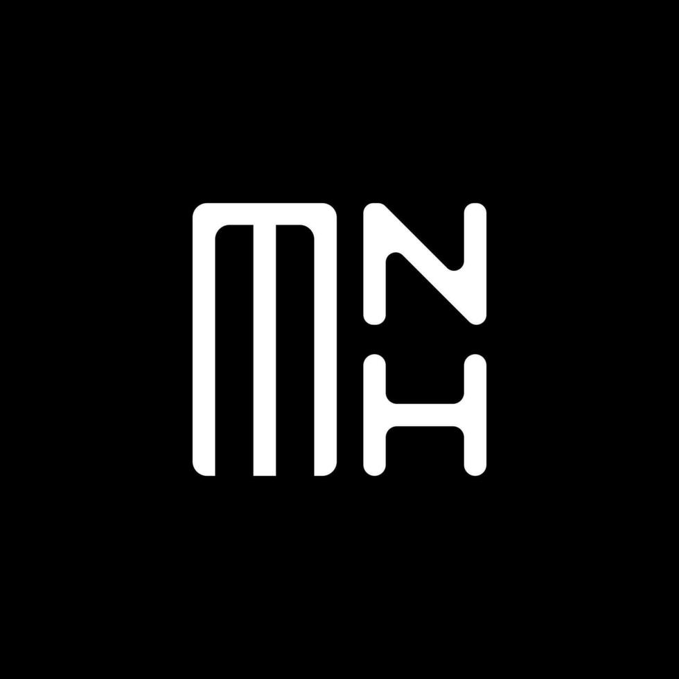 mnh brief logo vector ontwerp, mnh gemakkelijk en modern logo. mnh luxueus alfabet ontwerp