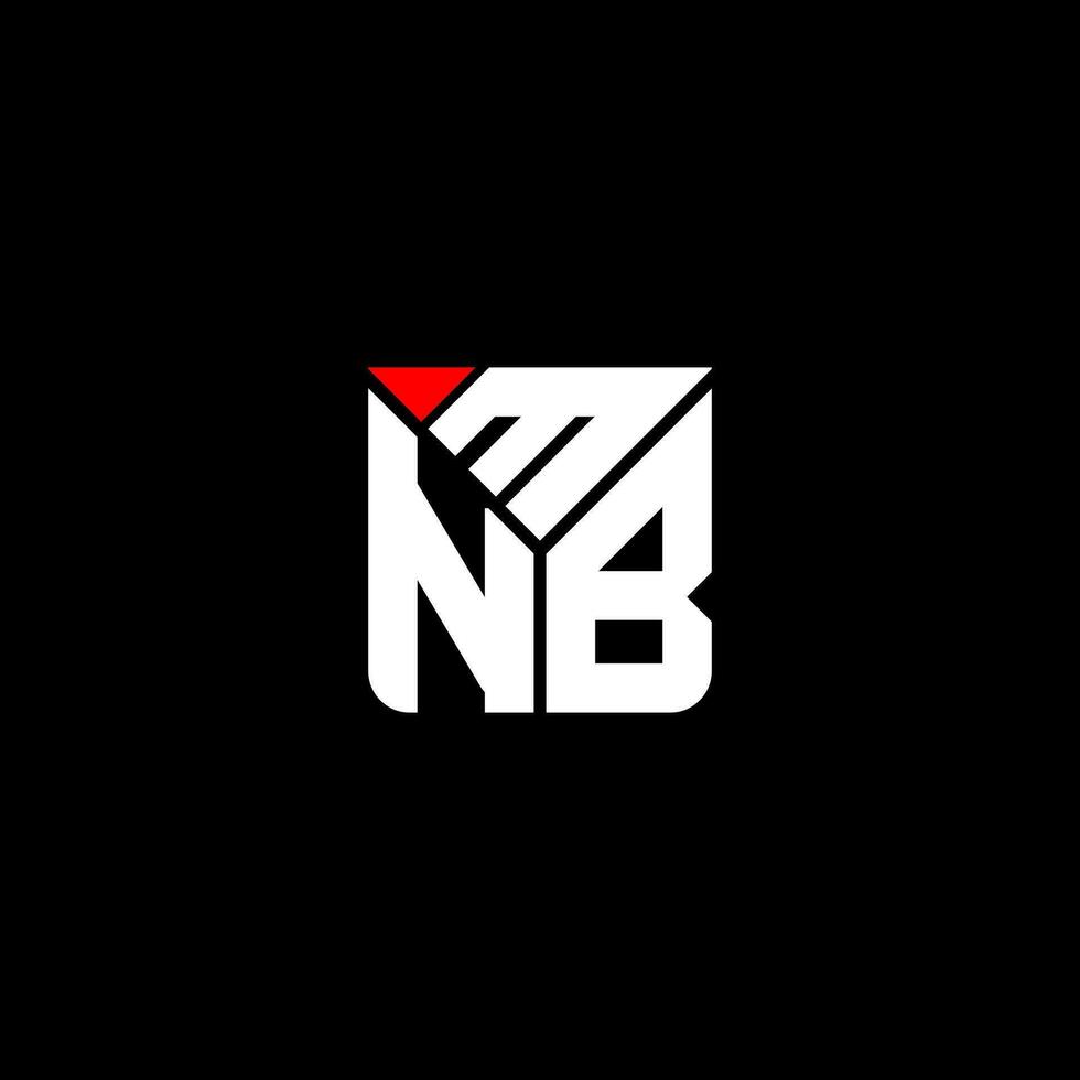 mnb brief logo vector ontwerp, mnb gemakkelijk en modern logo. mnb luxueus alfabet ontwerp